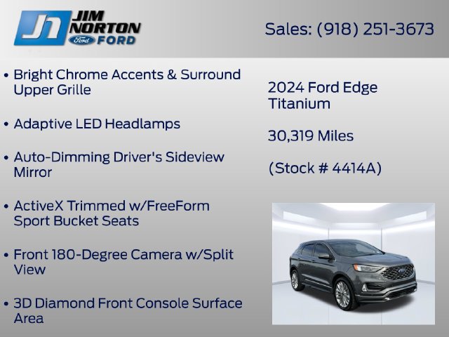 Certified 2024 Ford Edge Titanium w/ Titanium Elite Package AWD/4WD image 40