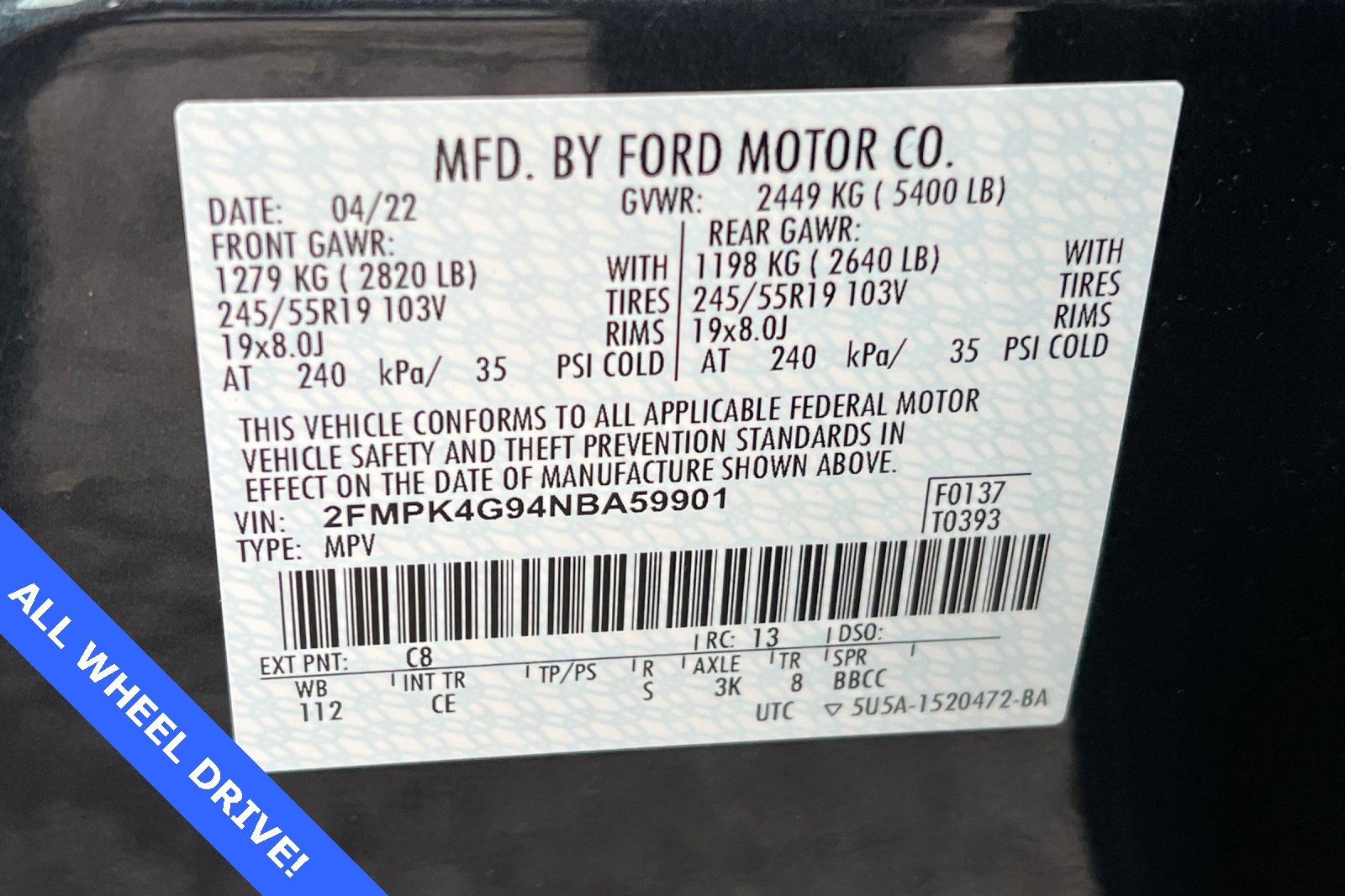 Certified 2022 Ford Edge SE w/ Black Appearance Package image 29