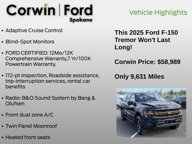 Certified 2025 Ford F150 Tremor AWD/4WD image 7