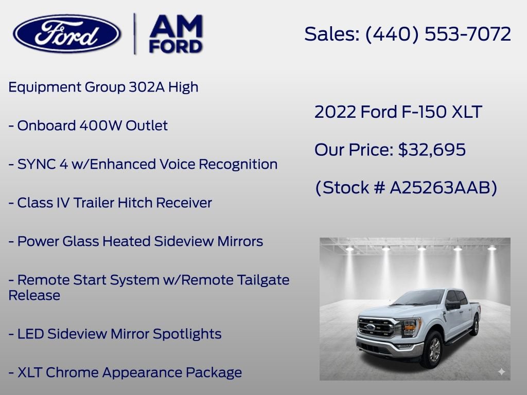 Certified 2022 Ford F150 XLT w/ Equipment Group 302A High AWD/4WD image 6
