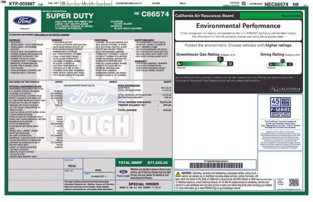 Certified 2022 Ford F350 Lariat w/ Tremor Off-Road Package AWD/4WD image 10