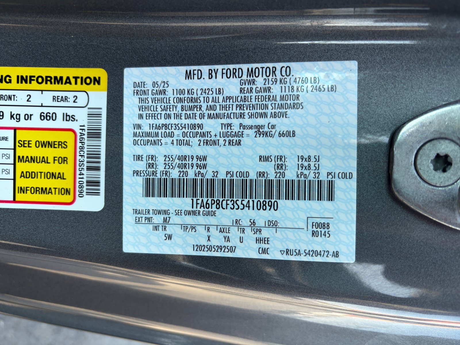 Certified 2025 Ford Mustang GT Premium RWD image 32