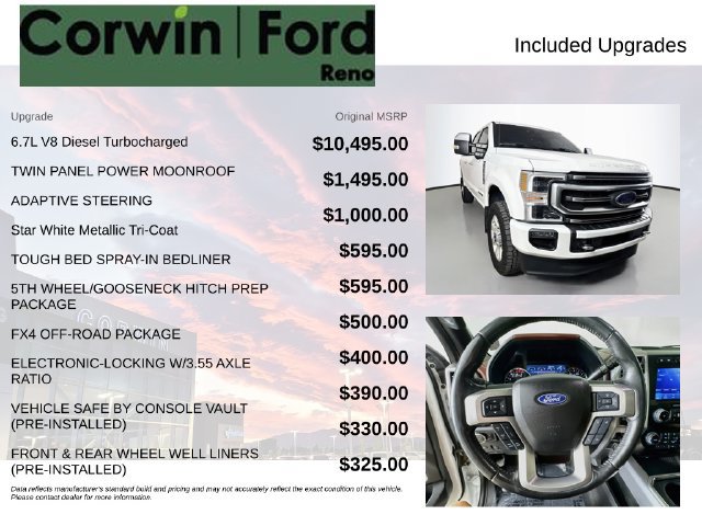 Certified 2021 Ford F350 Platinum AWD/4WD image 3