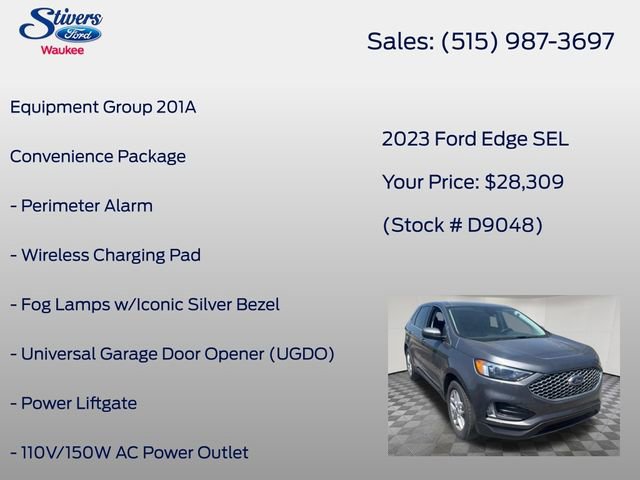 Certified 2023 Ford Edge SEL w/ Convenience Package AWD/4WD image 3