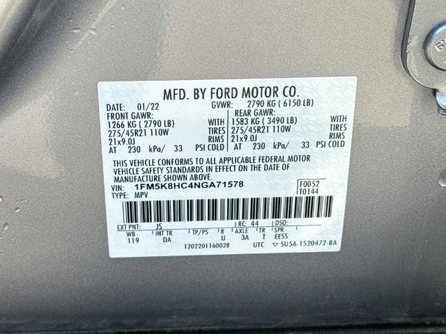 Certified 2022 Ford Explorer Platinum w/ Equipment Group 601A AWD/4WD image 25