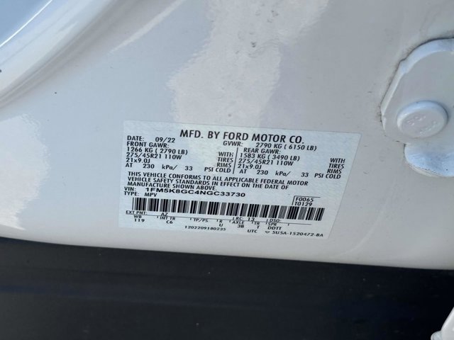 Certified 2022 Ford Explorer ST w/ Equipment Group 401A AWD/4WD image 22