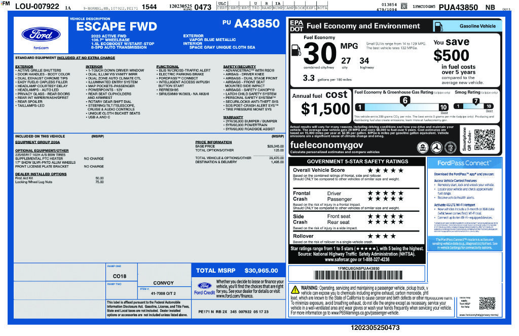 Certified 2023 Ford Escape Active FWD image 13