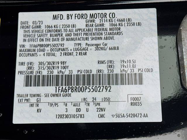 Certified 2023 Ford Mustang Mach 1 w/ Mach 1 Handling Package RWD image 31