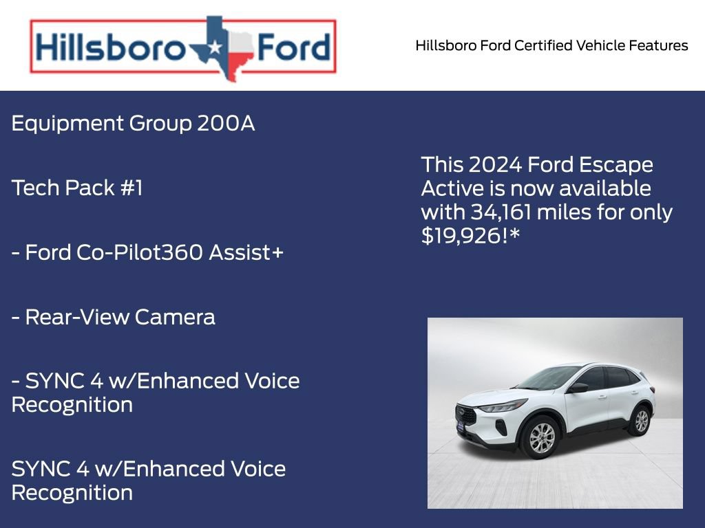Certified 2024 Ford Escape Active w/ Tech Pack #1 FWD image 5