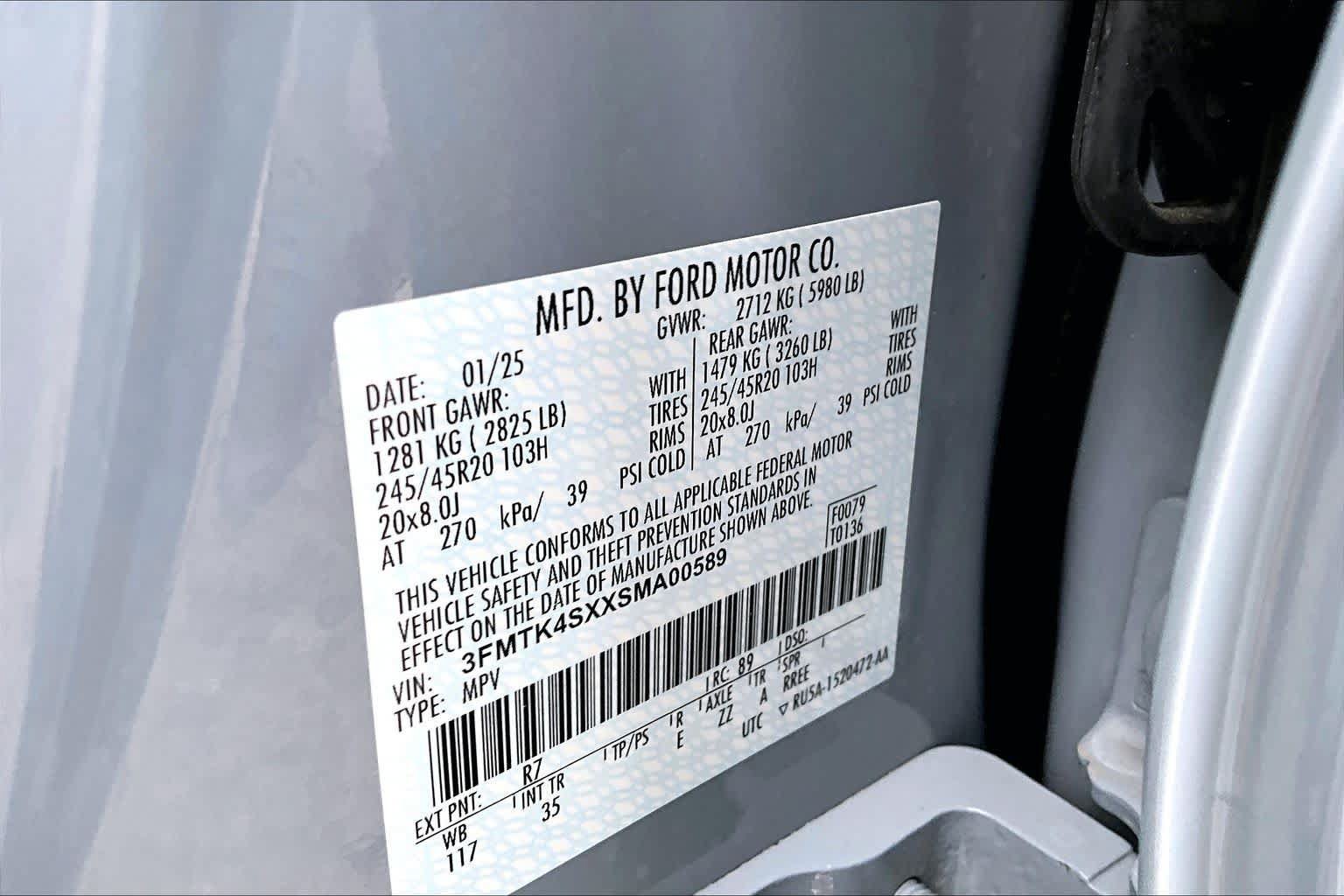 Certified 2025 Ford Mustang Mach-E GT AWD/4WD image 33