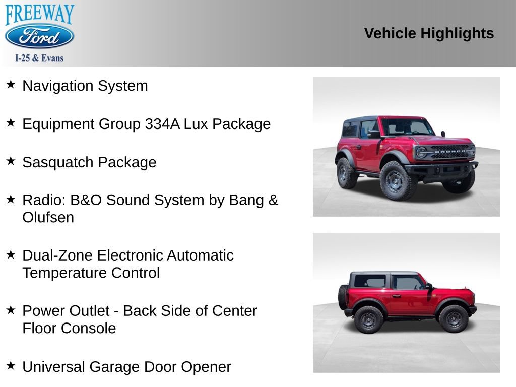 Certified 2025 Ford Bronco Badlands AWD/4WD image 3