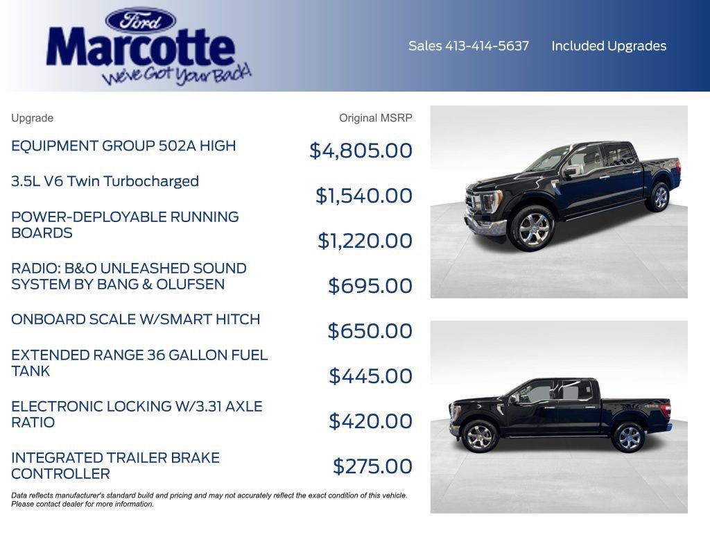 Certified 2023 Ford F150 Lariat w/ Equipment Group 502A High AWD/4WD image 4