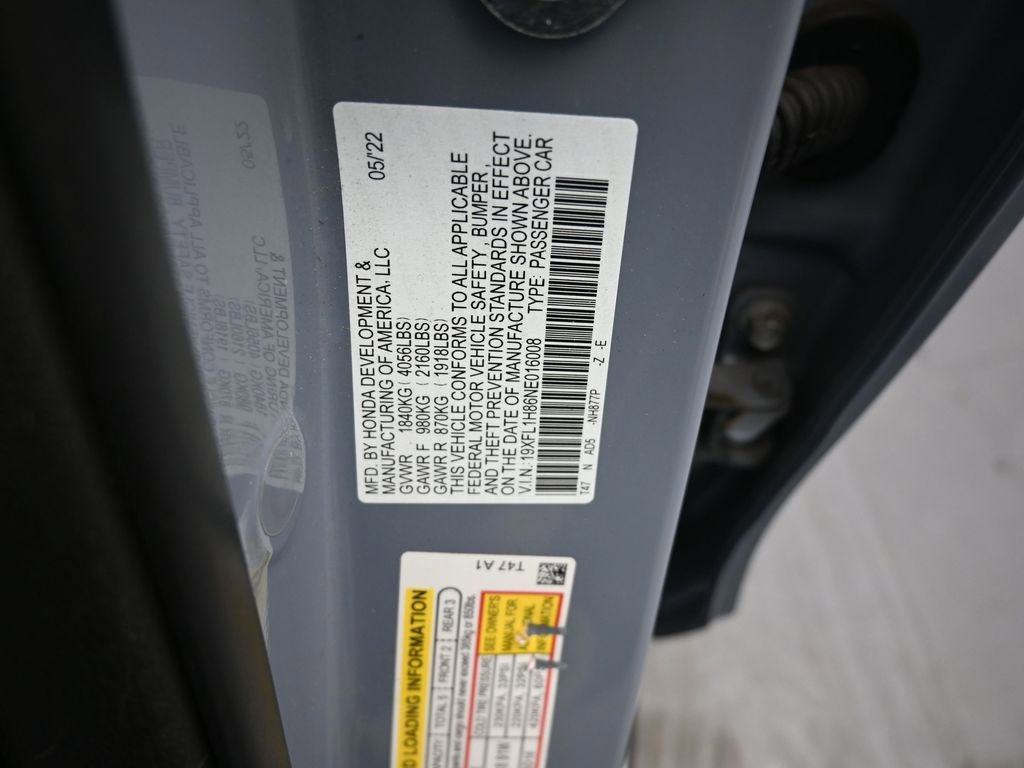 Used 2022 Honda Civic Sport Touring image 19