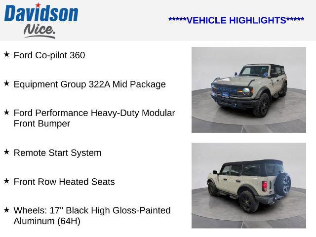 Certified 2022 Ford Bronco Black Diamond image 9