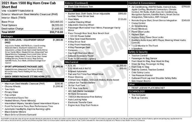 Used 2021 RAM 1500 Big Horn image 26