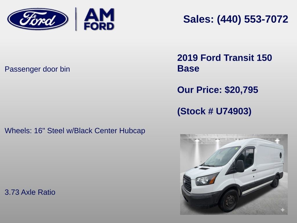 Certified 2019 Ford Transit 150 130 Medium Roof RWD image 18