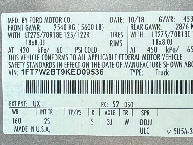 Certified 2019 Ford F250 XLT w/ XLT Value Package AWD/4WD image 17