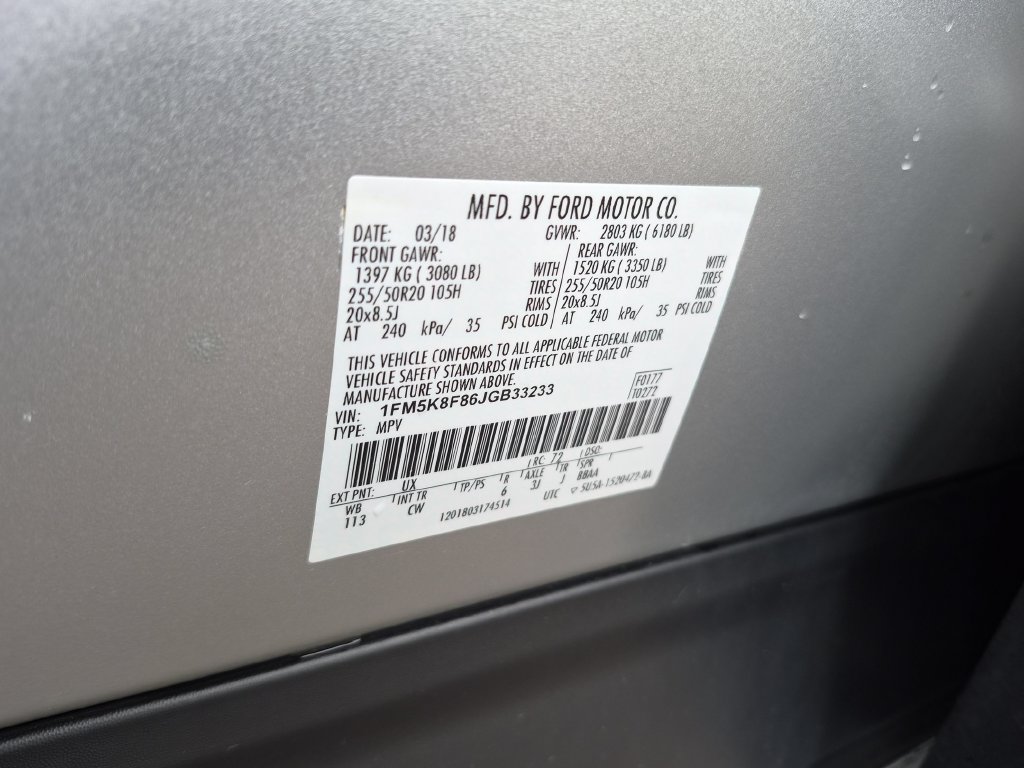 Certified 2018 Ford Explorer Limited AWD/4WD image 46