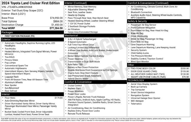 Used 2024 Toyota Land Cruiser AWD/4WD image 16