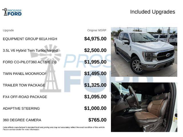 Certified 2022 Ford F150 King Ranch w/ Equipment Group 601A High AWD/4WD image 3