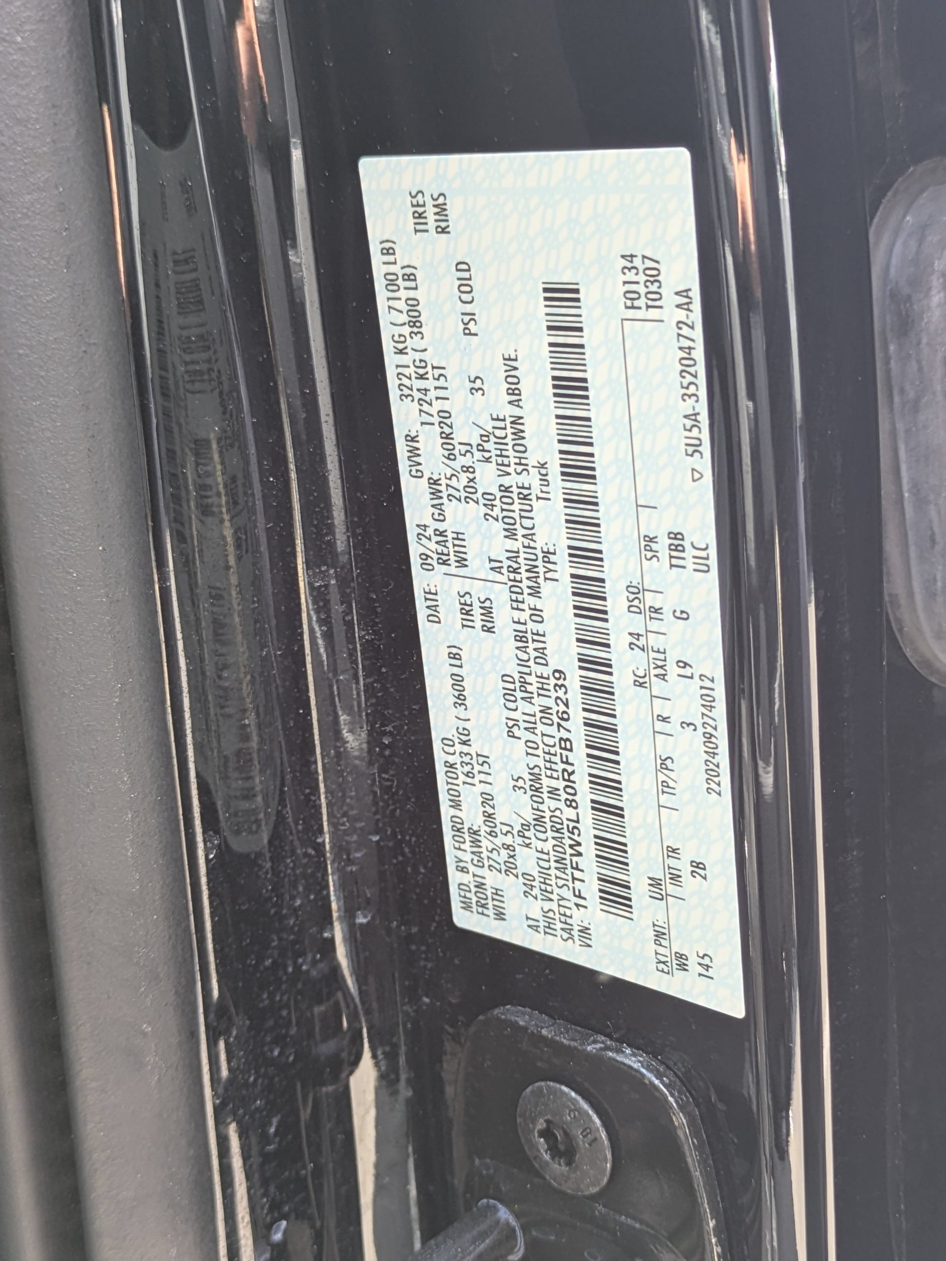 Certified 2024 Ford F150 Lariat w/ Bed Utility Package AWD/4WD image 43