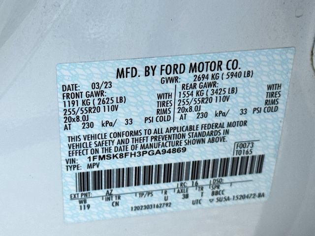 Certified 2023 Ford Explorer Limited w/ Limited Technology Package AWD/4WD image 42