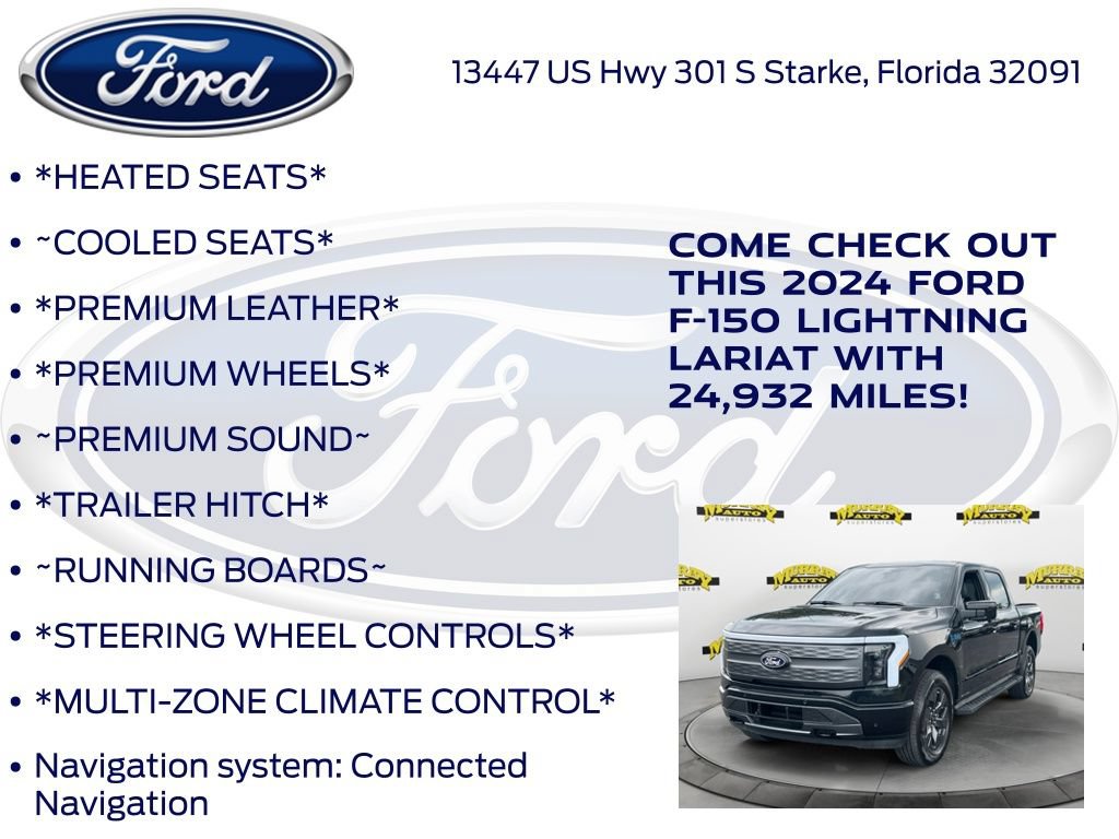 Certified 2024 Ford F150 Lightning Lariat AWD/4WD image 17
