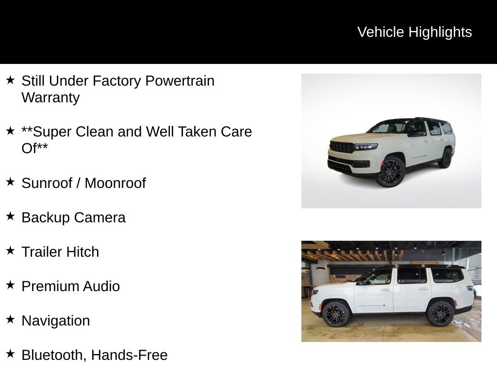Used 2024 Jeep Grand Wagoneer Series II w/ Quick Order Packagew 28T image 16