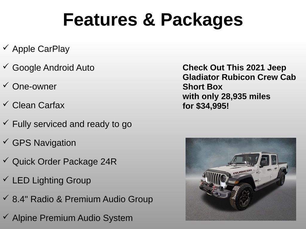 Used 2021 Jeep Gladiator Rubicon image 4