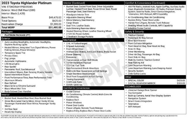 Used 2023 Toyota Highlander Platinum image 8