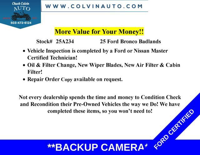 Certified 2025 Ford Bronco Badlands image 11