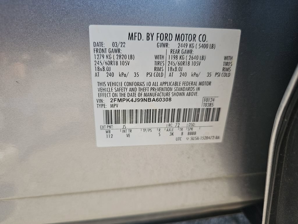 Certified 2022 Ford Edge SEL AWD/4WD image 34