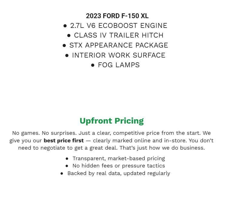 Certified 2023 Ford F150 XL w/ STX Appearance Package AWD/4WD image 2