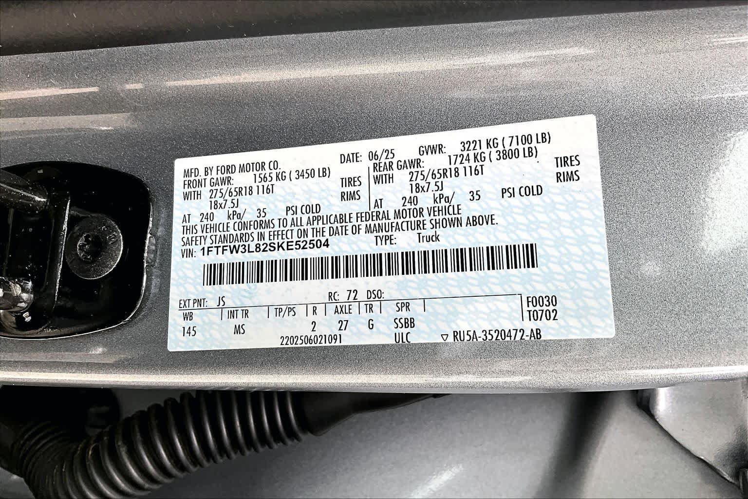 Certified 2025 Ford F150 XLT w/ Equipment Group 301A Standard AWD/4WD image 34