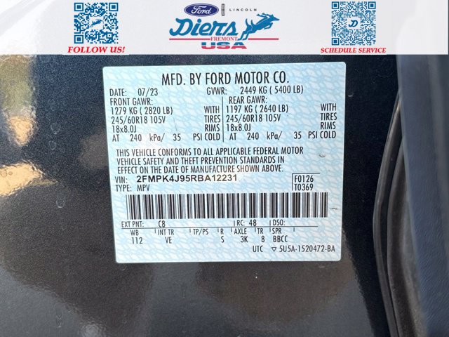Certified 2024 Ford Edge SEL w/ Convenience Package AWD/4WD image 13
