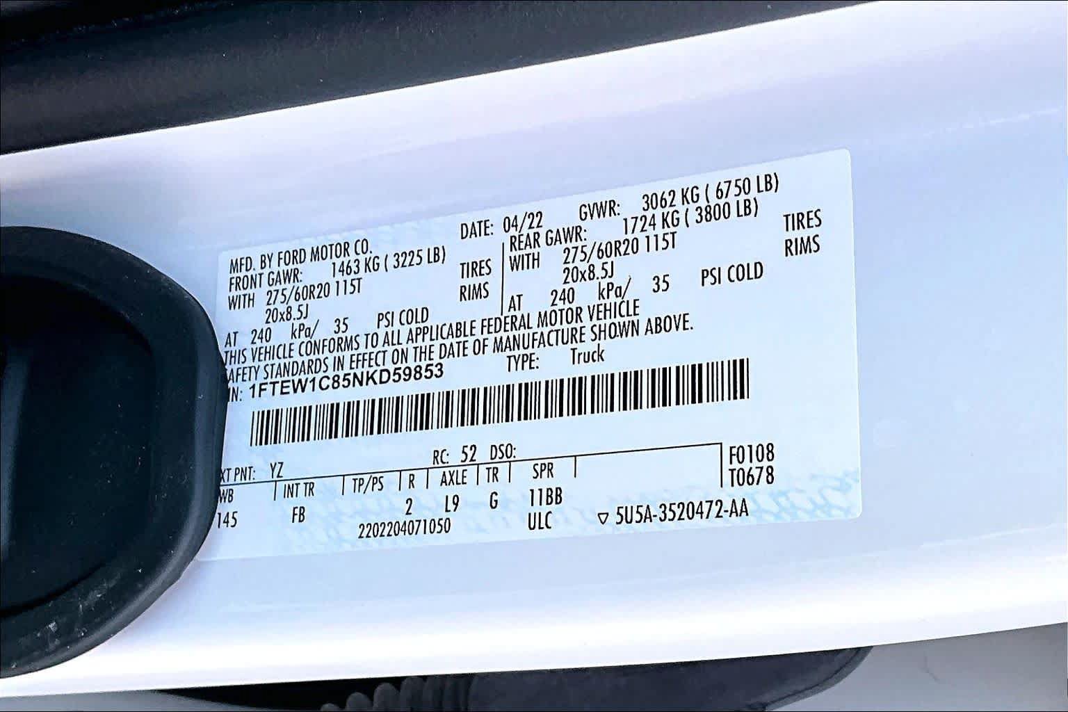 Certified 2022 Ford F150 XLT w/ Equipment Group 302A High RWD image 36