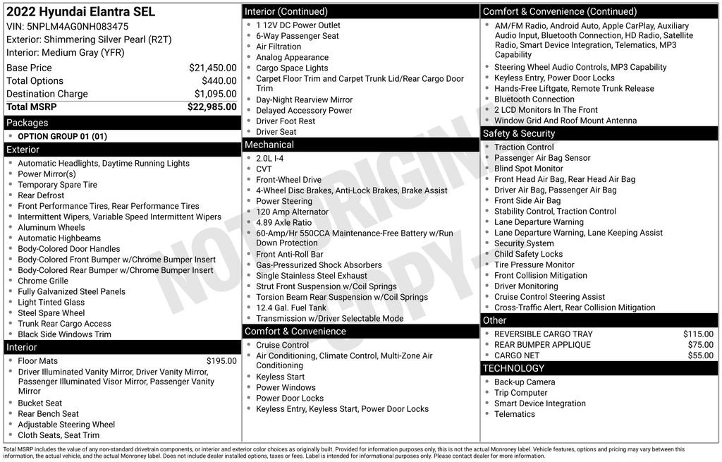 Used 2022 Hyundai Elantra SEL image 5
