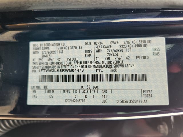 Certified 2024 Ford F150 Lightning XLT AWD/4WD image 27