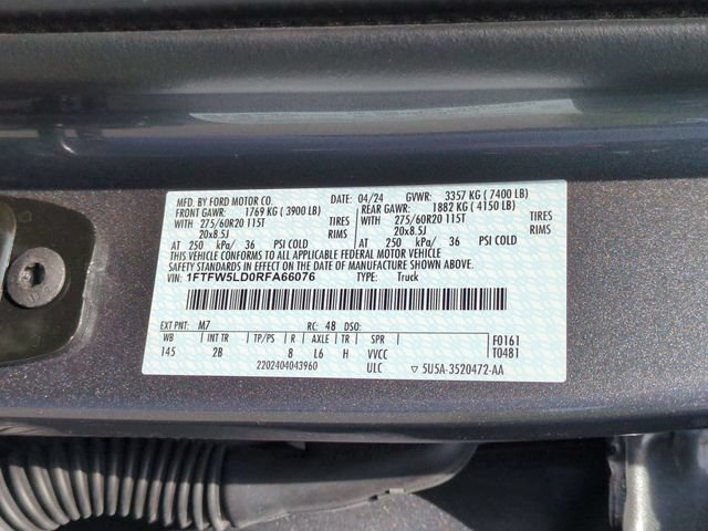 Certified 2024 Ford F150 Lariat w/ Equipment Group 502A High AWD/4WD image 37