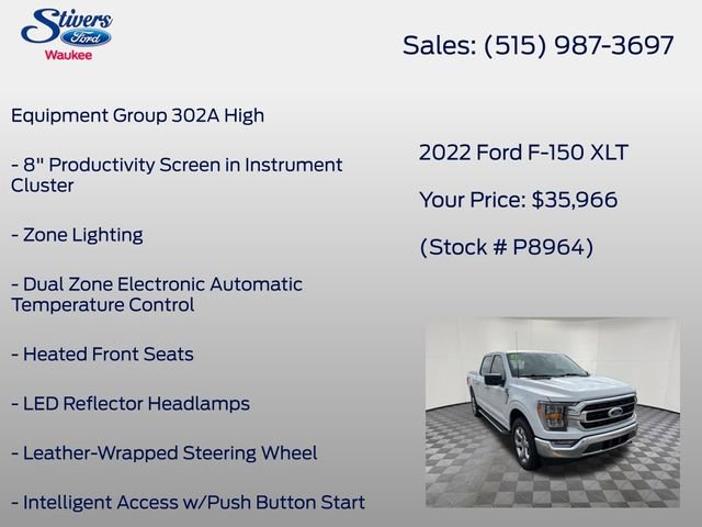 Certified 2022 Ford F150 XLT w/ Equipment Group 302A High AWD/4WD image 16