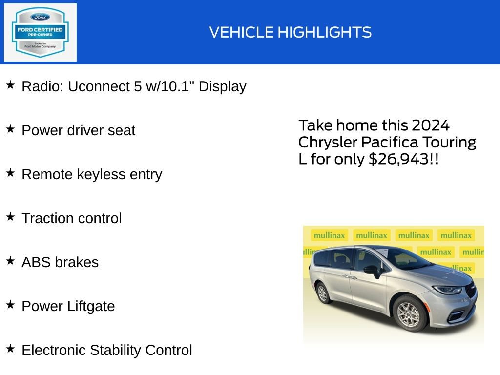 Used 2024 Chrysler Pacifica Touring-L image 18