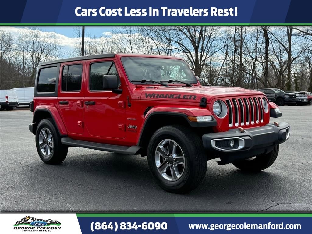 Used 2020 Jeep Wrangler Unlimited Sahara image 1