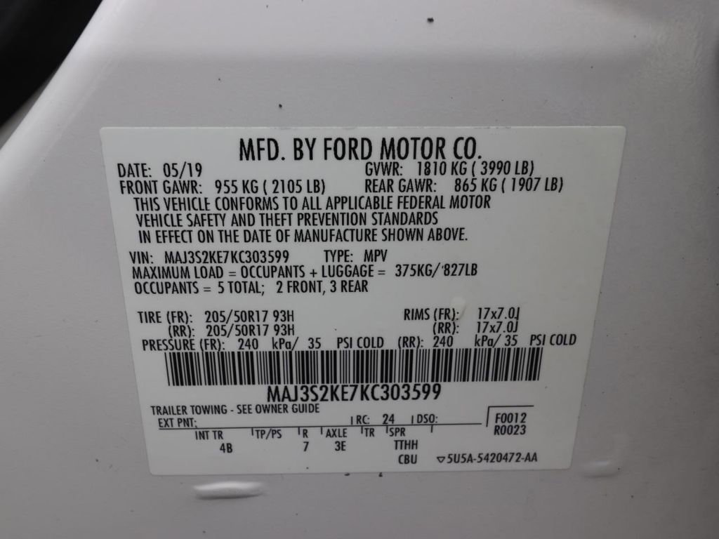 Certified 2019 Ford EcoSport Titanium FWD image 25