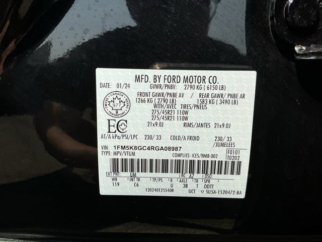 Certified 2024 Ford Explorer ST w/ Technology Package AWD/4WD image 16