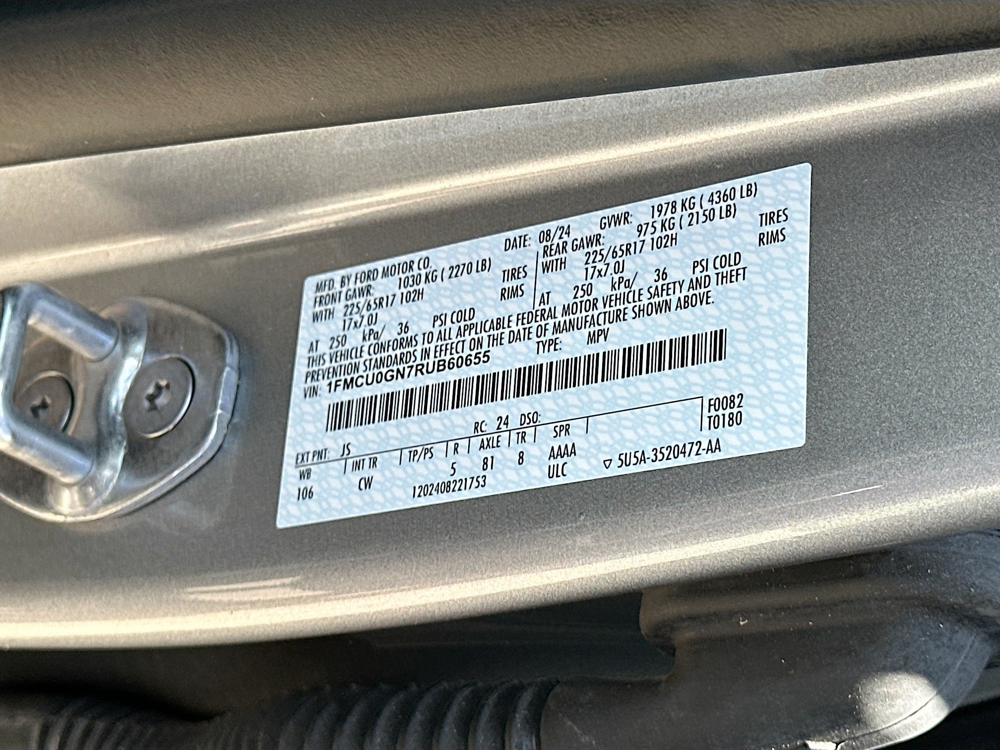 Certified 2024 Ford Escape Active w/ Tech Pack #1 FWD image 30