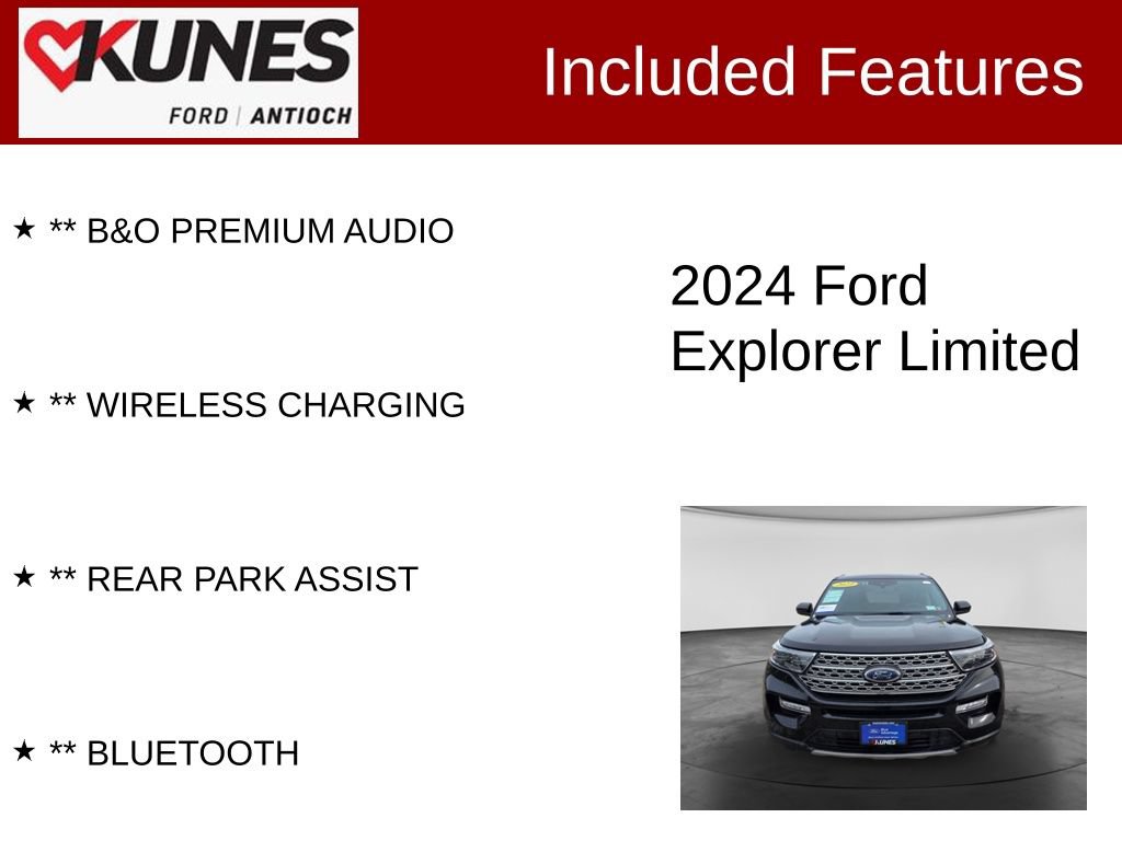 Certified 2024 Ford Explorer Limited AWD/4WD image 4