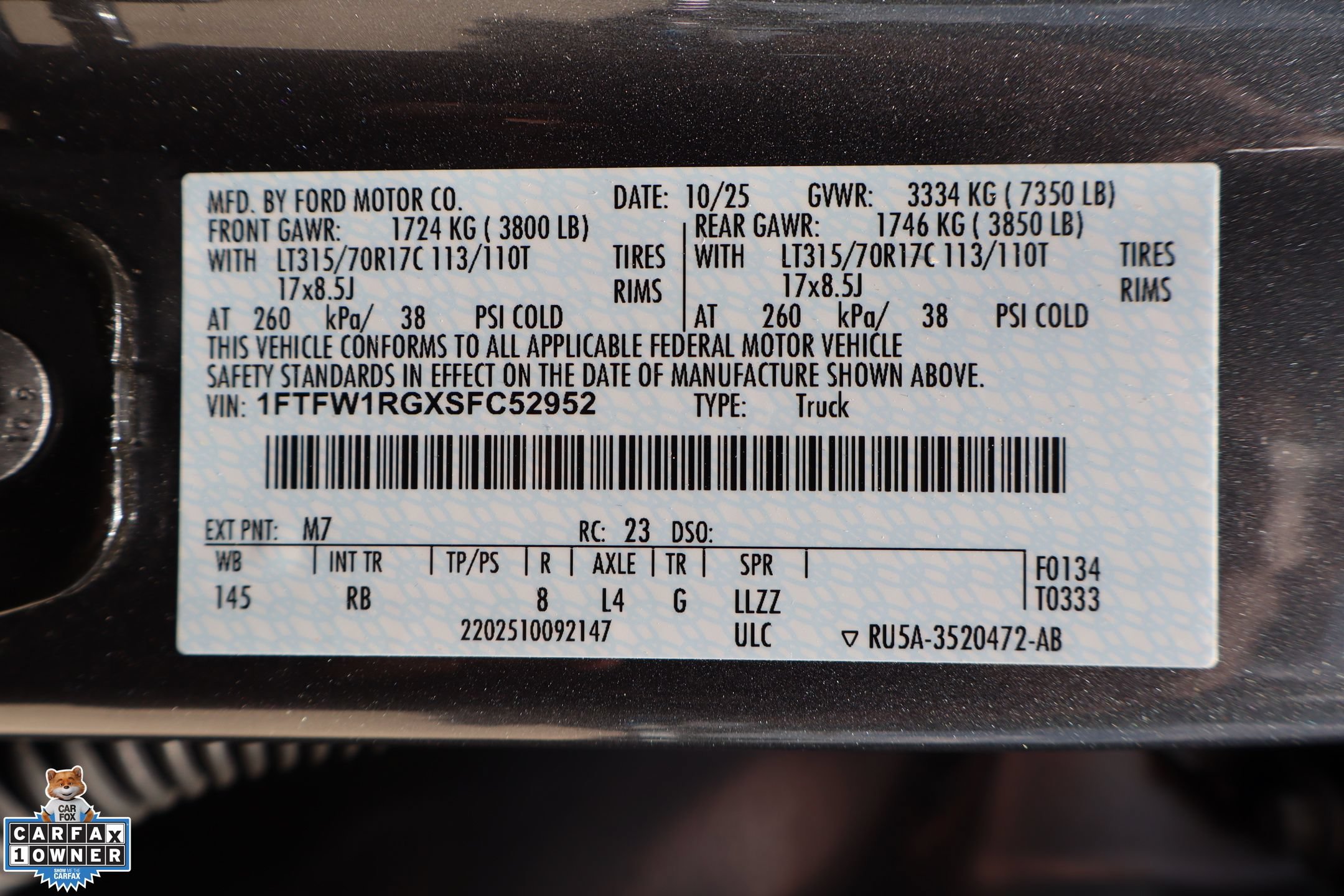 Certified 2025 Ford F150 Raptor AWD/4WD image 31