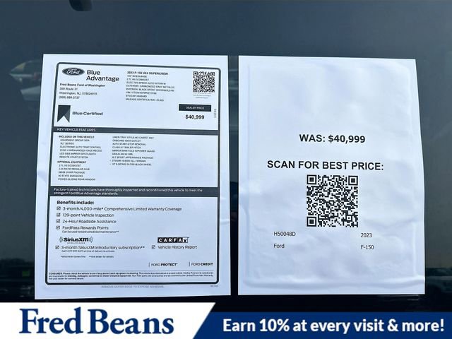Certified 2023 Ford F150 XLT w/ Equipment Group 302A High image 36