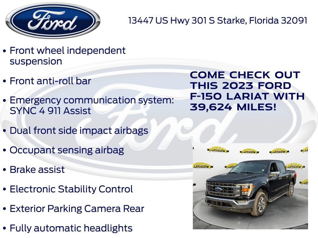 Certified 2023 Ford F150 Lariat w/ Trailer Tow Package image 32