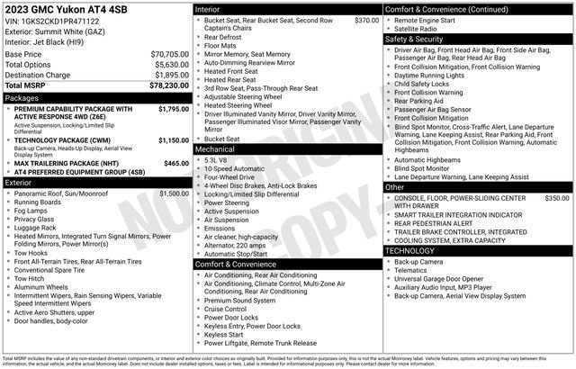 Used 2023 GMC Yukon AT4 image 14